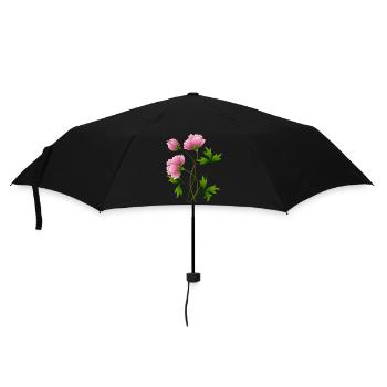 Fleur - Parapluie standard - noir - Devant