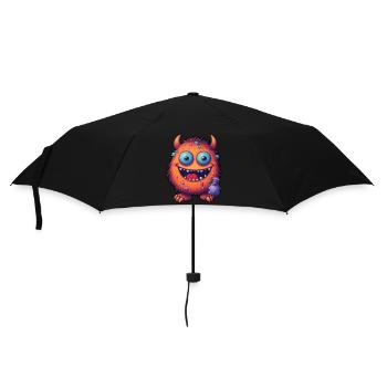Petit monstre « Kuller » dans le style comique - Parapluie standard - noir - Devant