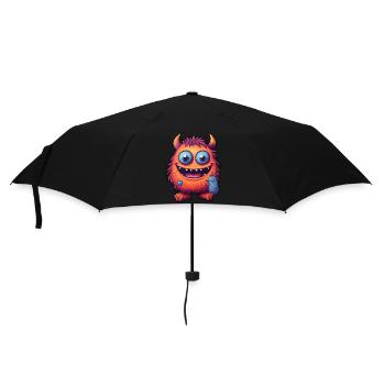 Petit monstre « Trippel » dans le style comique - Parapluie standard - noir - Devant