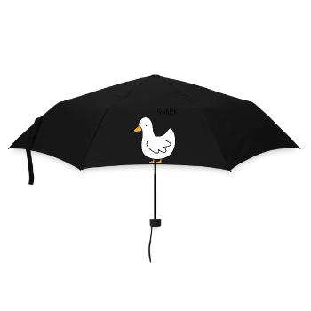 Gans - Regenschirm (klein) - Schwarz - Vorne