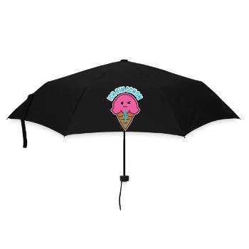 Geburtstag - Regenschirm (klein) - Schwarz - Vorne