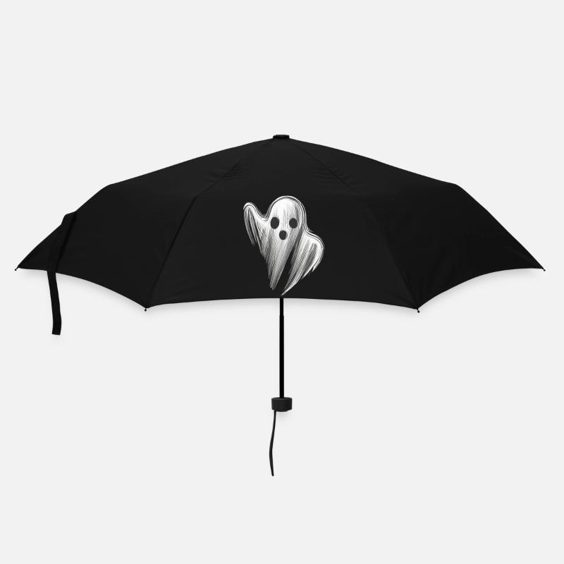STYLIZED SCARY GHOST - Umbrella (small) - black