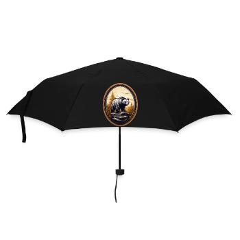 Brown bear - Umbrella (small) - black - Front