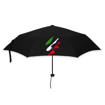 Italy Style Flag - Umbrella (small) - black - Front
