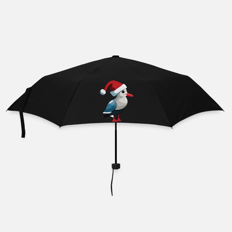 Möwe - Regenschirm (klein) - Schwarz