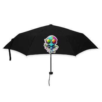 Alien / Außerirdisch / Ufo / Area 51 / All / Mars - Umbrella (small) - black - Front