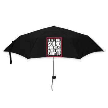 J’aime le son que tu fais quand tu te tais en disant - Parapluie standard - noir - Devant