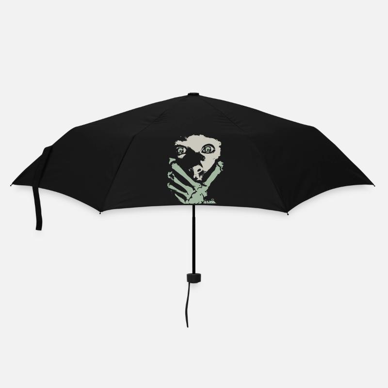 Skeleton Hand On Woman's Face - Umbrella (small) - black