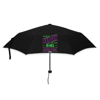 geek schildmaid zusammenhalt spaß - Regenschirm (klein) - Schwarz - Vorne