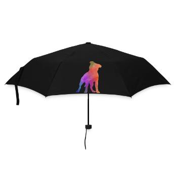 PITBULL AMSTAF coloured - Umbrella (small) - black - Front