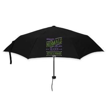 lieben haustier cool doggie alter mann bday - Regenschirm (klein) - Schwarz - Vorne