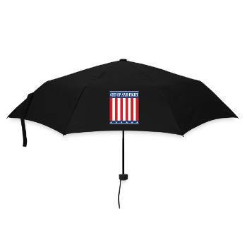 Lève-toi et bats-toi ! - Parapluie standard - noir - Devant