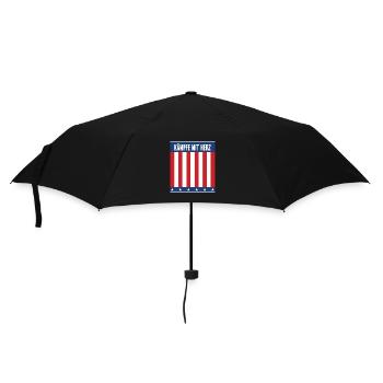 Fight with hearts - Umbrella (small) - black - Front
