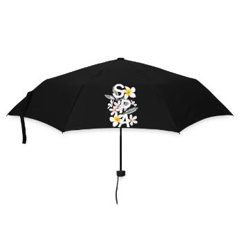 Women girl power design art female feminism SPA - Umbrella (small) - black - Front