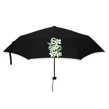 Women girl power design art female feminism SPA - Umbrella (small) - black - Front