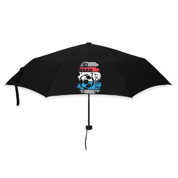 Illustration de ballon de collage de l’équipe de football des Pays-Bas - Parapluie standard - noir - Devant