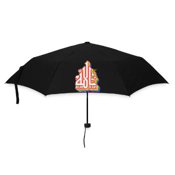 Allah Is Gay - Umbrella (small) - black - Front