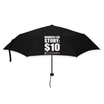 Broken leg - Umbrella (small) - black - Front