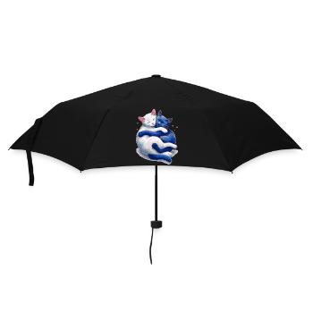 Les chats se câlinent les uns les autres - Parapluie standard - noir - Devant