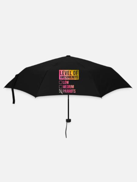Papagei Papagei Papagei - Regenschirm (klein) - Schwarz