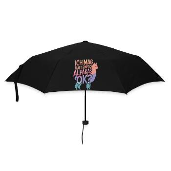Alpaca llama alpacas animal - Umbrella (small) - black - Front