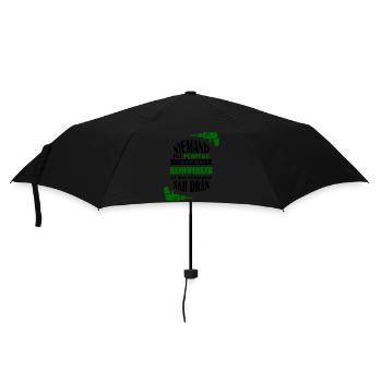 Nobody is perfect but as a craftsman - Umbrella (small) - black - Front