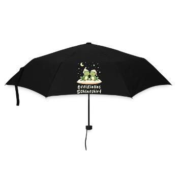 offizielles schlafshirt pärchen FROSCH Geschenk - Regenschirm (klein) - Schwarz - Vorne