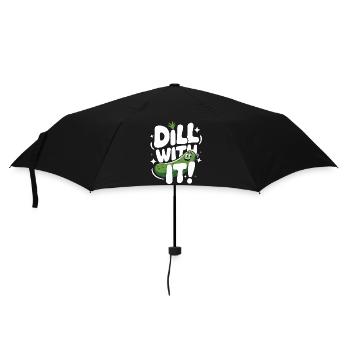 Cucumber Pickle Pickle Food Dill - Umbrella (small) - black - Front