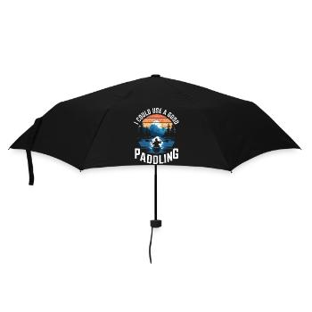 Humor for kayak fans - Umbrella (small) - black - Front