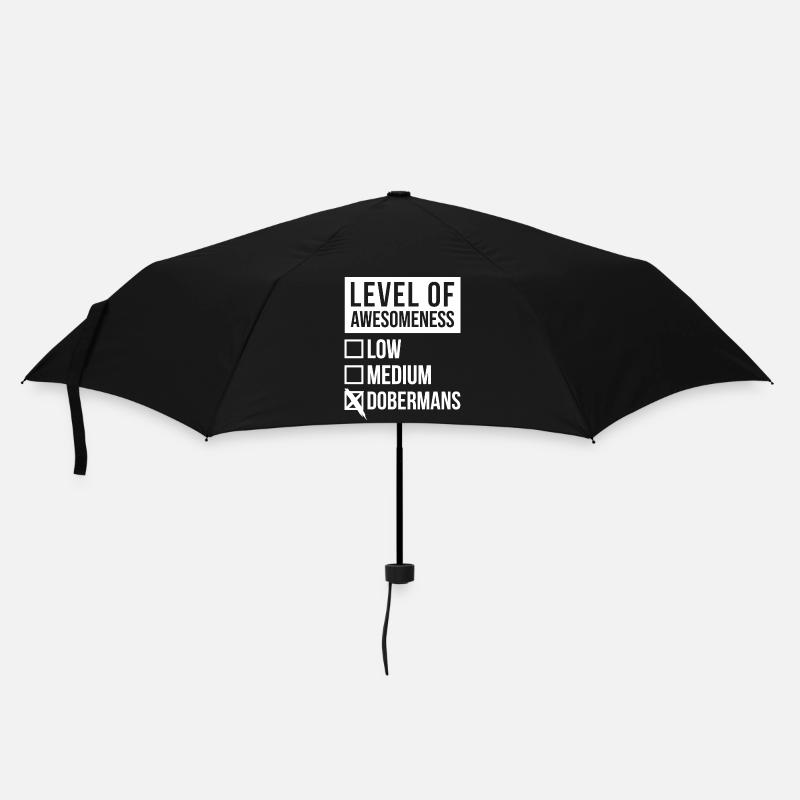 Dobermann - Regenschirm (klein) - Schwarz