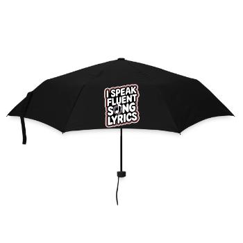 I Speak Fluent Song Lyrics 9 - Regenschirm (klein) - Schwarz - Vorne