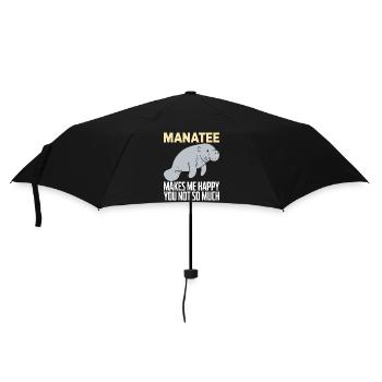 Seekuh - Regenschirm (klein) - Schwarz - Vorne