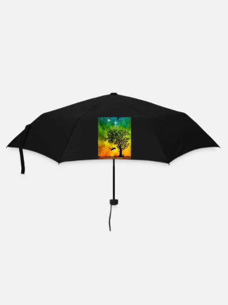 Child on the swing - Umbrella (small) - black