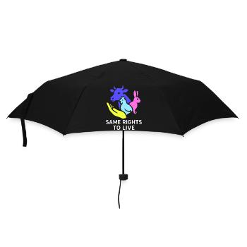 same rights to live - Regenschirm (klein) - Schwarz - Vorne