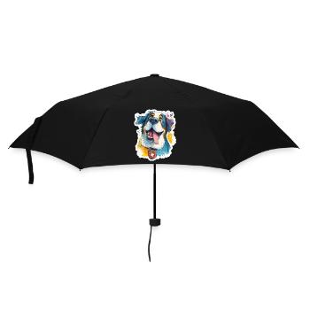 Saint-Bernard suisse majestueux - Parapluie standard - noir - Devant