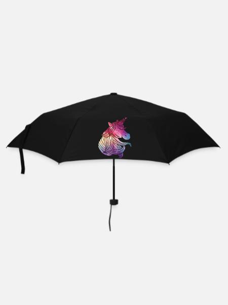 unicorn glitter - Umbrella (small) - black
