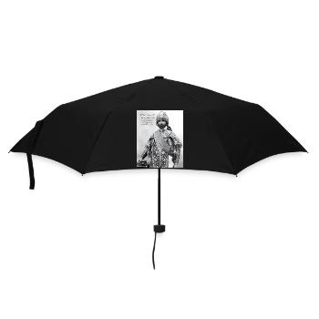 Haile Selassie I Jah Rastafari Rasta Reggae Roots - Umbrella (small) - black - Front