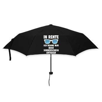 Retraité, je n’accepte que le soleil - Parapluie standard - noir - Devant