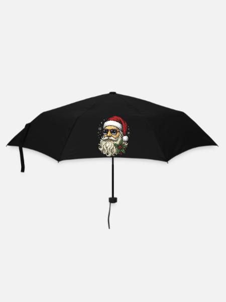 Six Seven Bruh Cool Santa Weihnachtsgeburtstag - Regenschirm (klein) - Schwarz