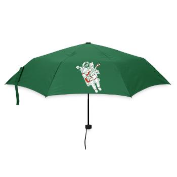 Astronaute guitariste - Parapluie standard - vert bouteille - Devant