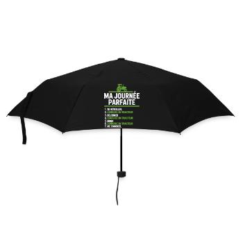 Ma journée parfaite conduire un tracteur - Parapluie standard - noir - Devant