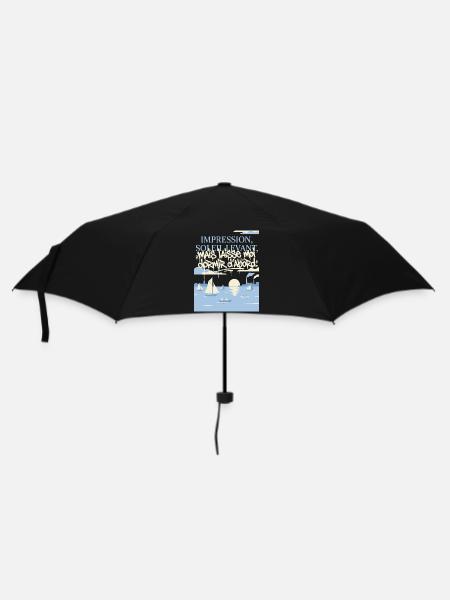 Impression, Sommeil Levant : Art Fatigué - Regenschirm (klein) - Schwarz