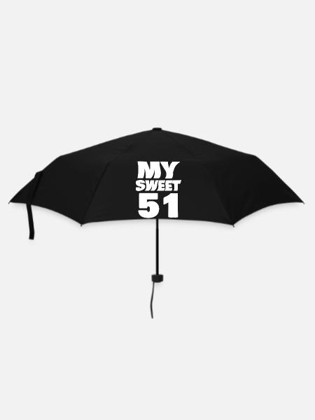 Sweet 51 - Regenschirm (klein) - Schwarz