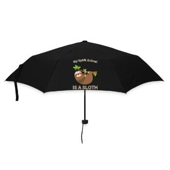 Mon animal spirituel est un paresseux drôle, paresseux et somnolent - Parapluie standard - noir - Devant