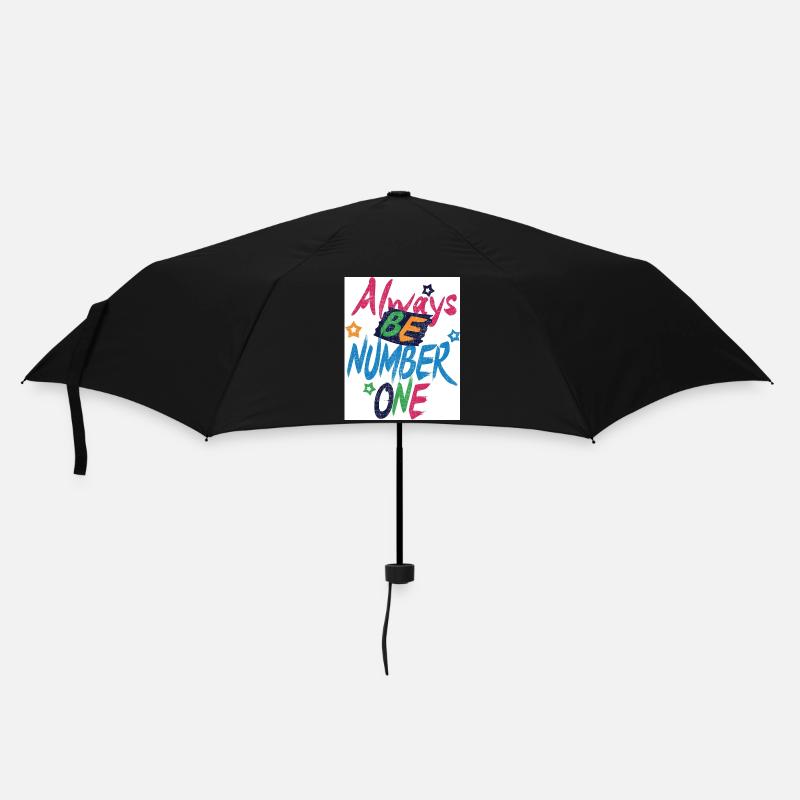 Always_be_Number 1 - Umbrella (small) - black