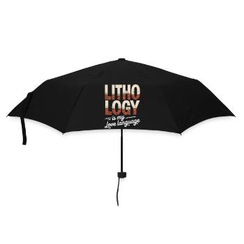 Lithology Love Language Tee - Umbrella (small) - black - Front