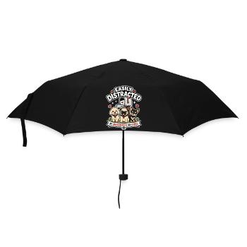 Easily distracted by mailboxes and dogs - Umbrella (small) - black - Front