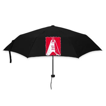 Graffiti Guitar Silhouette - Umbrella (small) - black - Front