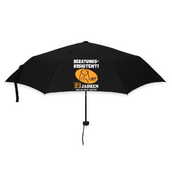 Comic Geburtstag 20 Jahre Happy Birthday - Regenschirm (klein) - Schwarz - Vorne