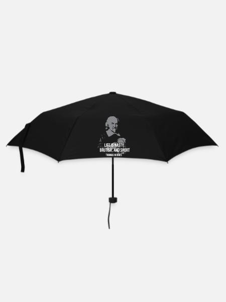 Thomas Hobbes - Regenschirm (klein) - Schwarz
